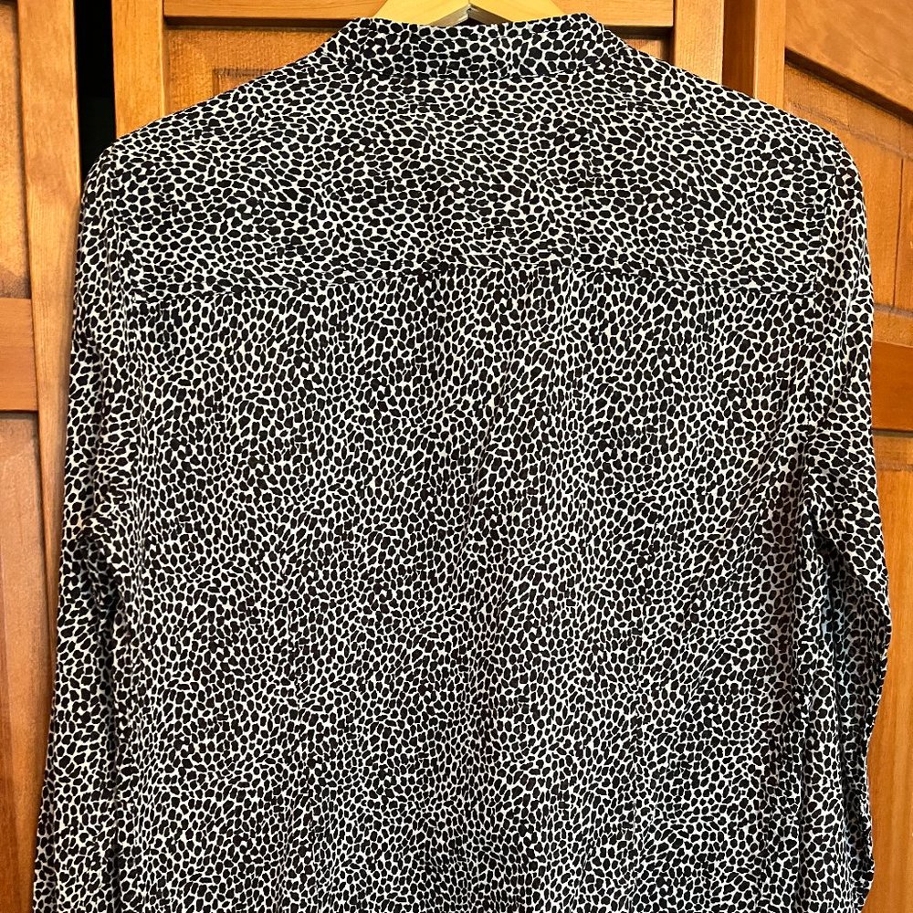 Black Chetah Print Michael Kors Top
